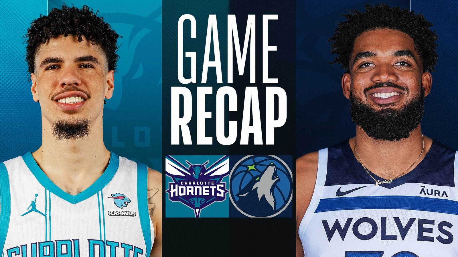 charlotte hornets vs timberwolves match player stats