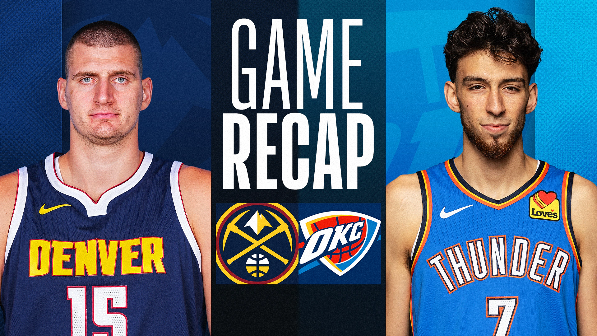 denver nuggets vs okc thunder match player stats