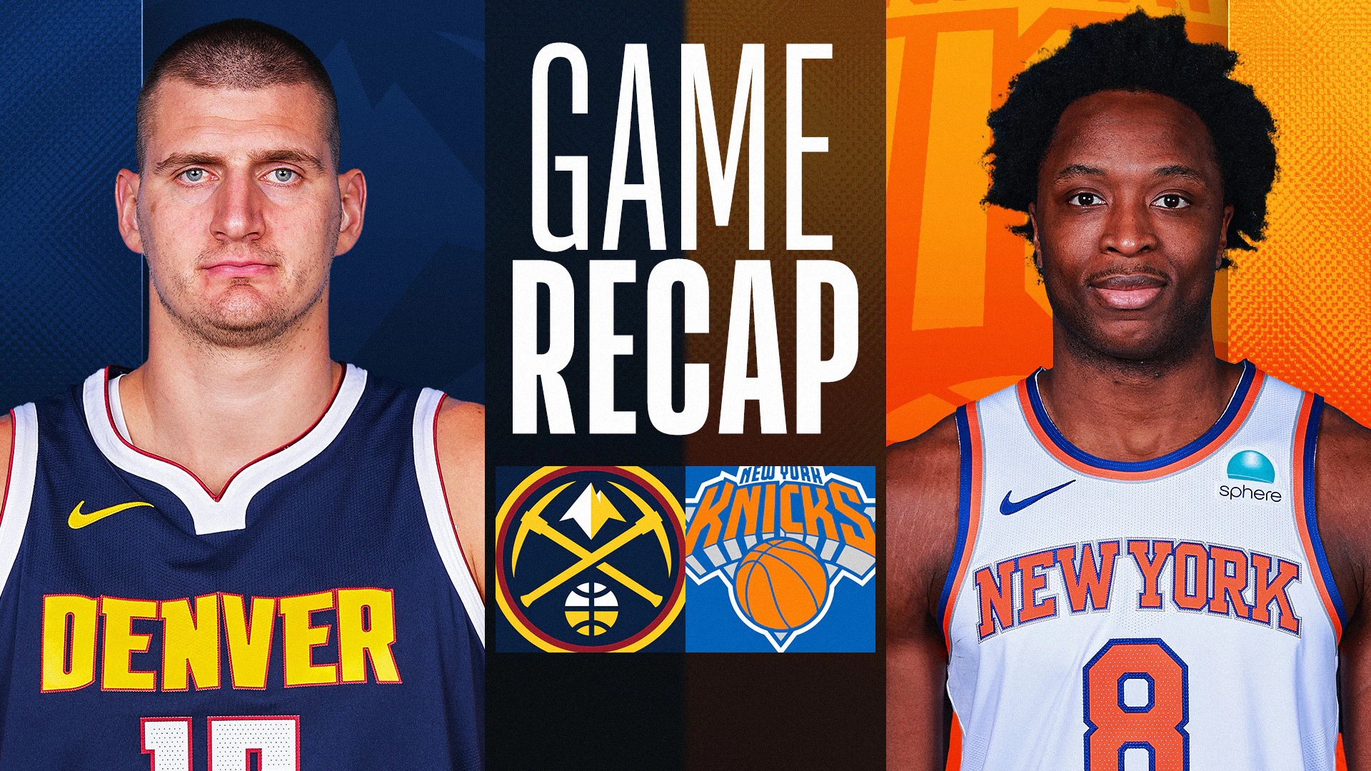knicks vs denver nuggets match player stats