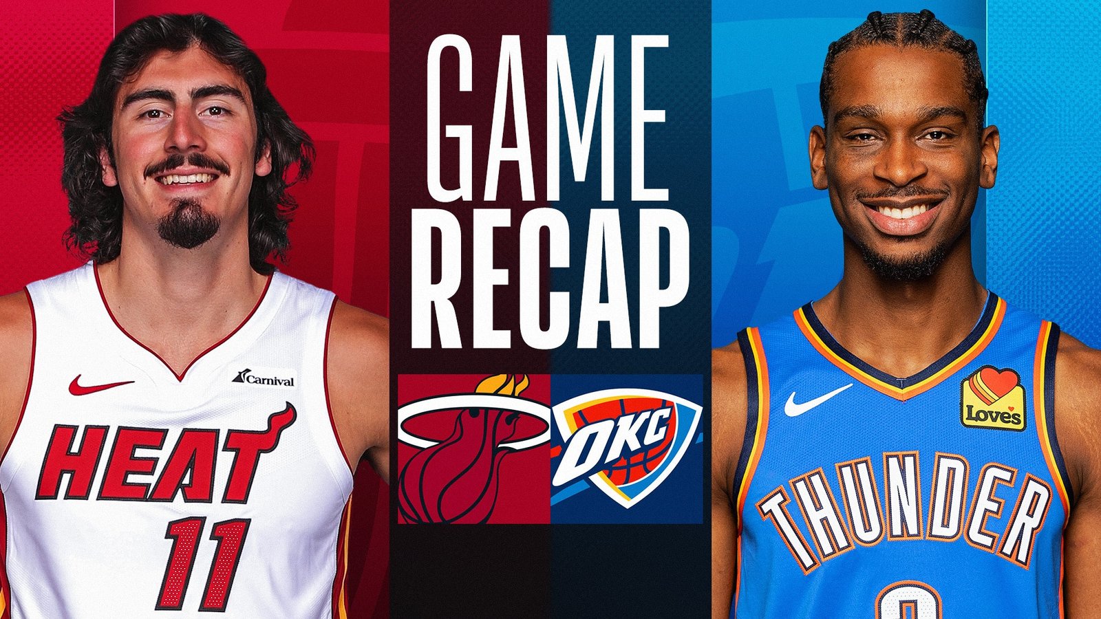 miami heat vs okc thunder match player stats
