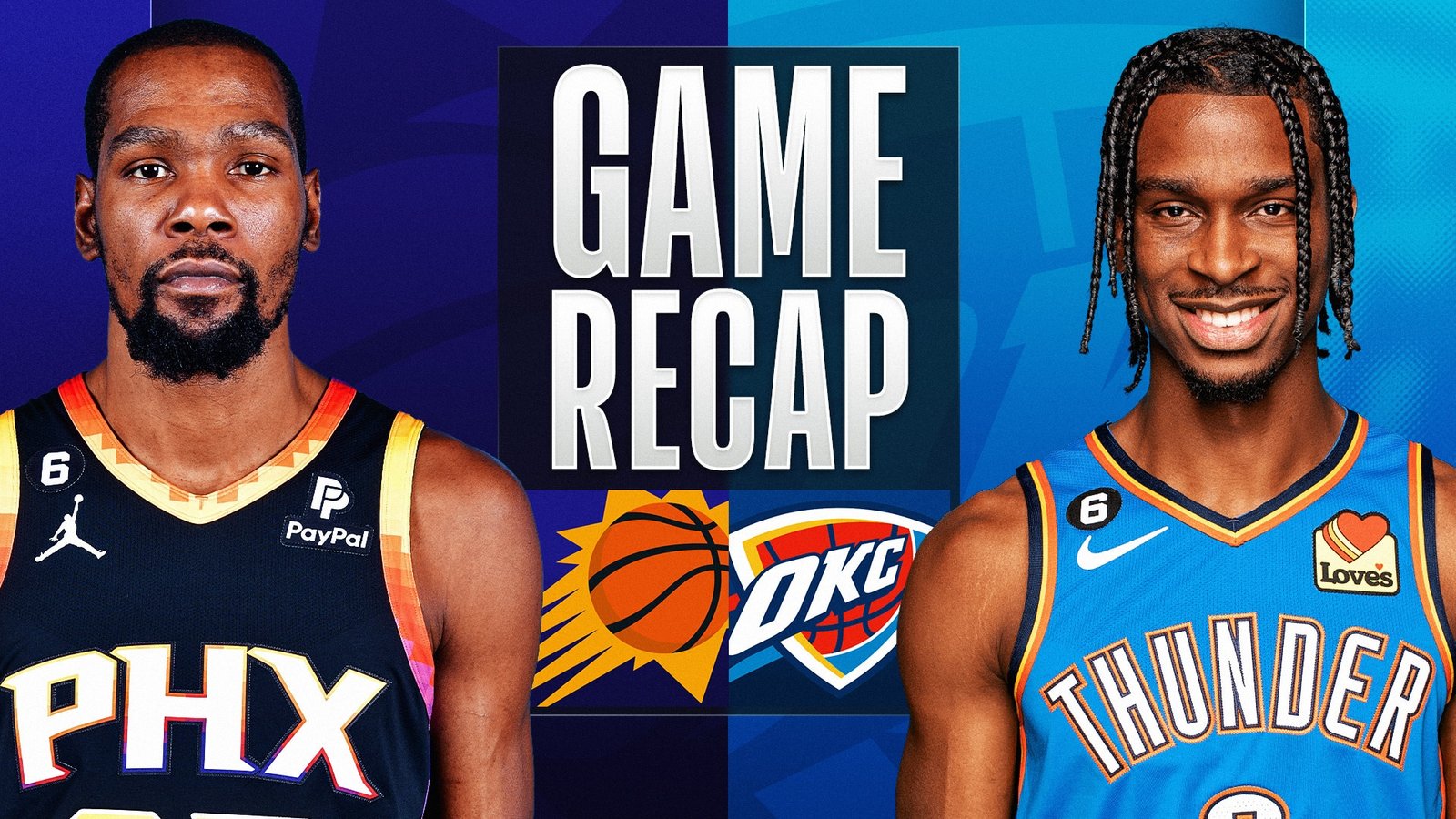 phoenix suns vs okc thunder match player stats